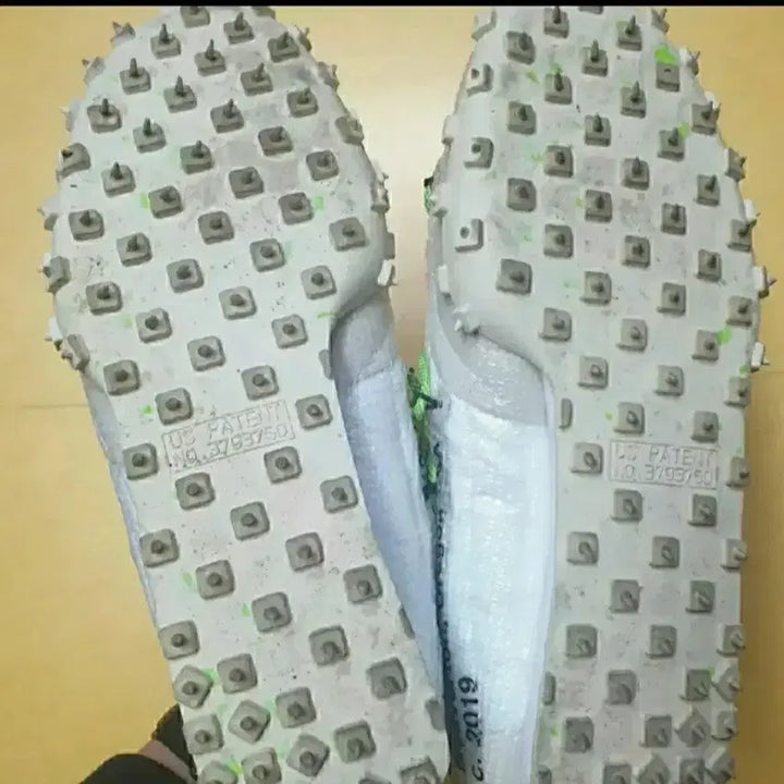[BUNJANG] Nike Off-White Waffle Racer White Green (Size US 11) / 나이키 오프화이트 와플레이서 흰초 280사이즈 w295