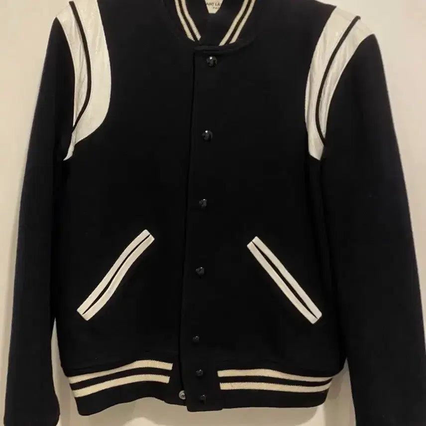 [BUNJANG] Saint Laurent Teddy Varsity Jacket / 44) 에디 슬리먼 생로랑 테디 바시티 자켓