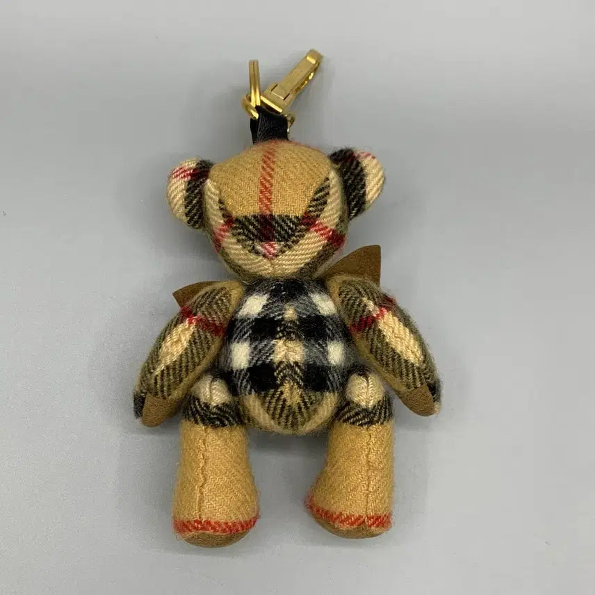 [BUNJANG] Burberry Check Bear Keyring / 267000020 버버리 체크 곰돌이 키링