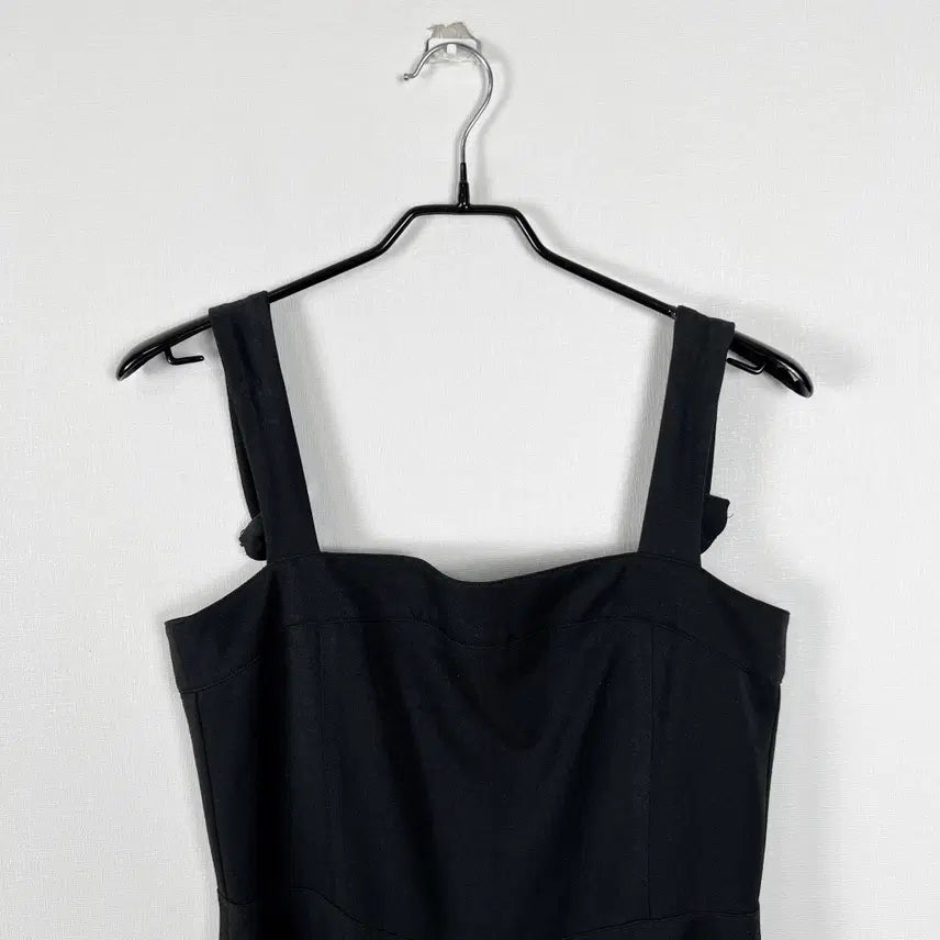 [BUNJANG] RaDen Black Bootcut Suspender Pants / 부츠컷 국내제작 멜빵 바지 블랙 여F/라덴