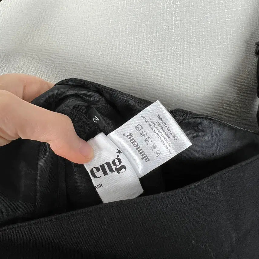 [BUNJANG] RaDen Black Bootcut Suspender Pants / 부츠컷 국내제작 멜빵 바지 블랙 여F/라덴