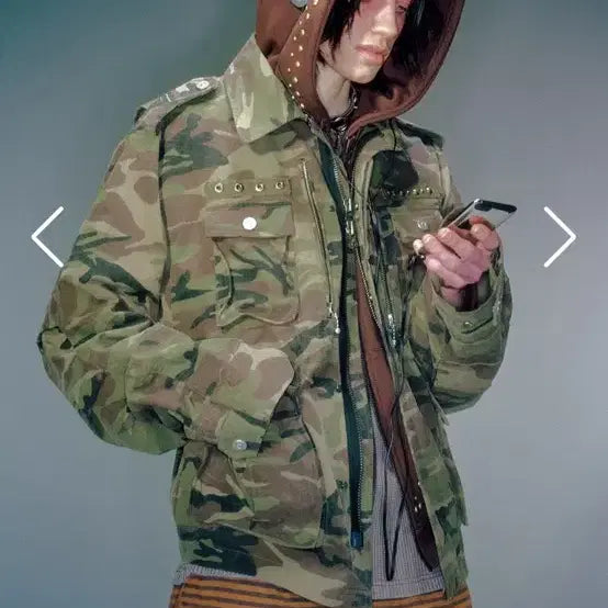 [BUNJANG] VACANT Archive DALOT SAFARI JACKET - Camo / 거의새거) VACANT Archive 베이컨트아카이브 자켓