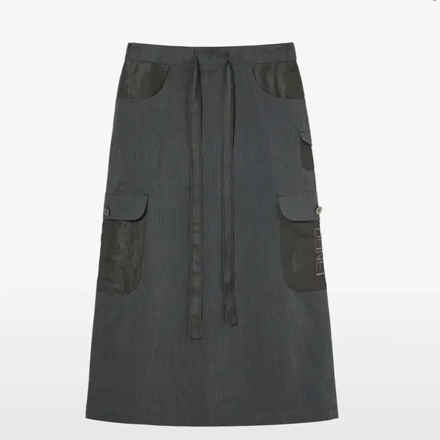 [BUNJANG] Dahlnit Pocket String Cargo Long Skirt / (새상품) 다이닛 포켓 스트링 카고 롱스커트