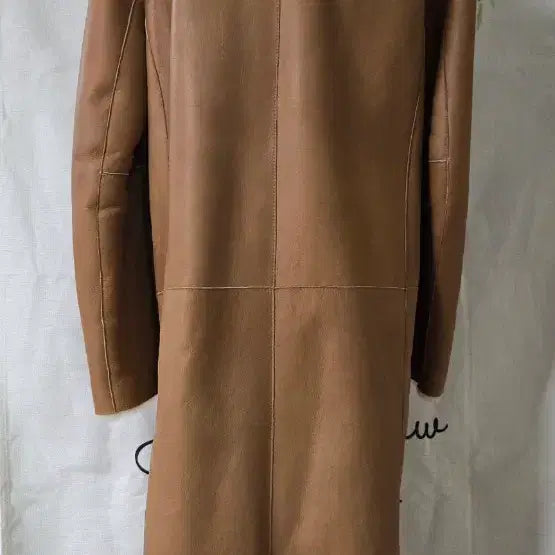 [BUNJANG] ROBO Brown Reversible Long Coat / (텍 있는 새상품) ROBO 무스탕 리버시블 롱 코트 브라운