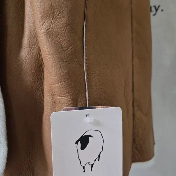 [BUNJANG] ROBO Brown Reversible Long Coat / (텍 있는 새상품) ROBO 무스탕 리버시블 롱 코트 브라운