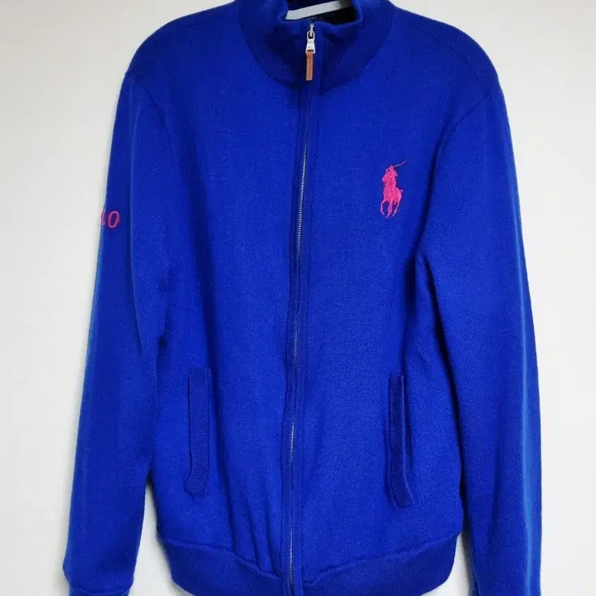 [BUNJANG] Polo Ralph Lauren Golf Blue Knit Zip-Up Jacket / 폴로 랄프로렌 골프 블루 니트 집업