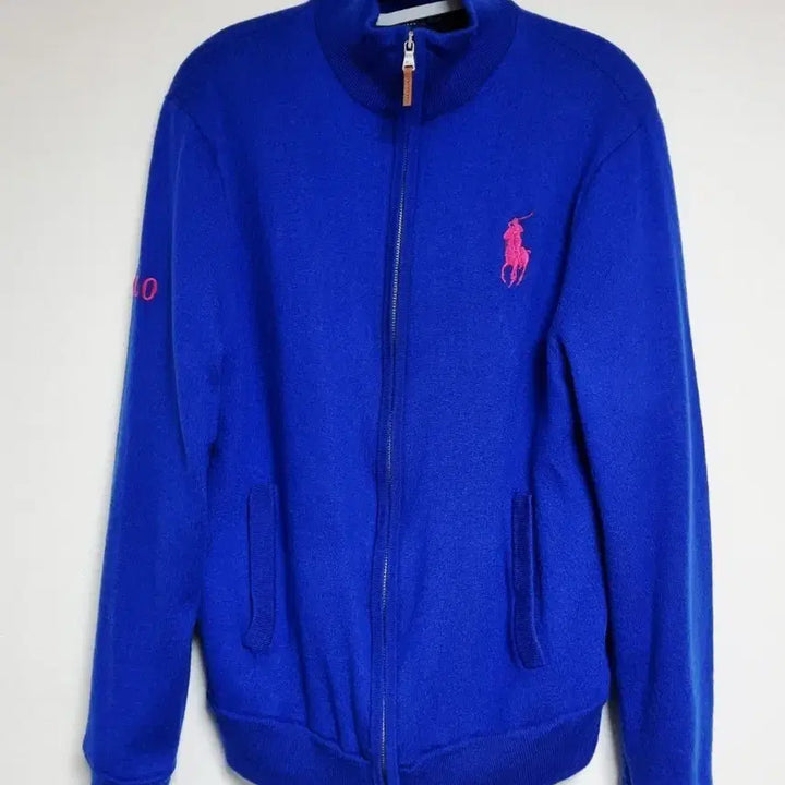 [BUNJANG] Polo Ralph Lauren Golf Blue Knit Zip-Up Jacket / 폴로 랄프로렌 골프 블루 니트 집업