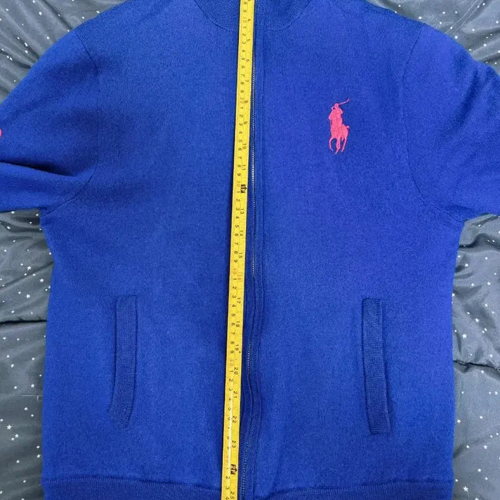 [BUNJANG] Polo Ralph Lauren Golf Blue Knit Zip-Up Jacket / 폴로 랄프로렌 골프 블루 니트 집업