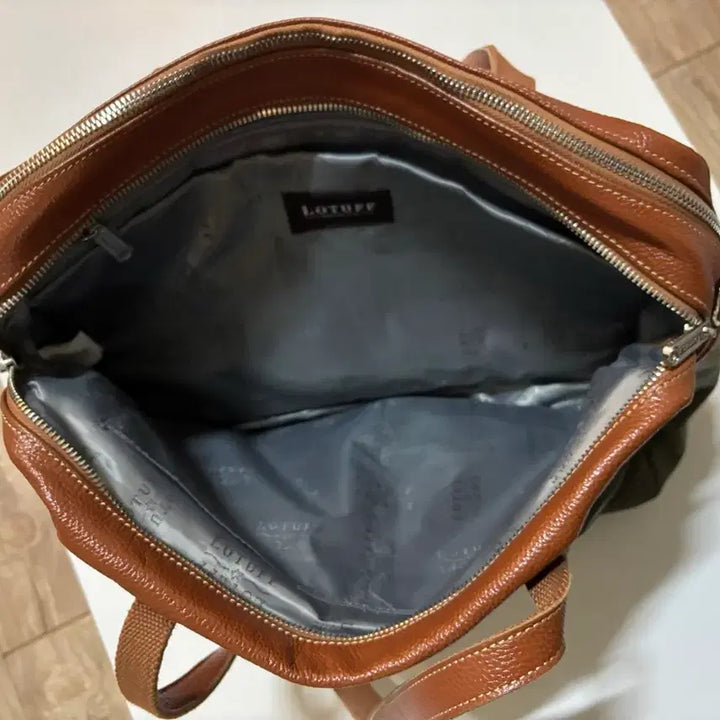 [BUNJANG] Loteff LO-2331 British Green Leather Shoulder Bag / 로터프 캐주얼 가죽 숄더백 LO-2331 브리티쉬그린