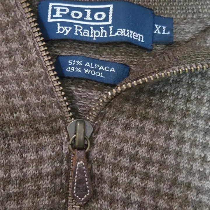 [BUNJANG] Polo Ralph Lauren Houndstooth Quarter Zip Knit Sweater L / 폴로 랄프로렌 하운드투스 쿼터 집업 니트 L