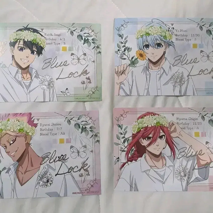 [BUNJANG] Blue Lock Isagi Chigiri Hiori Postcard Bundle / 일괄) 블루록 시도 이사기 치기리 히오리 엽서 카드