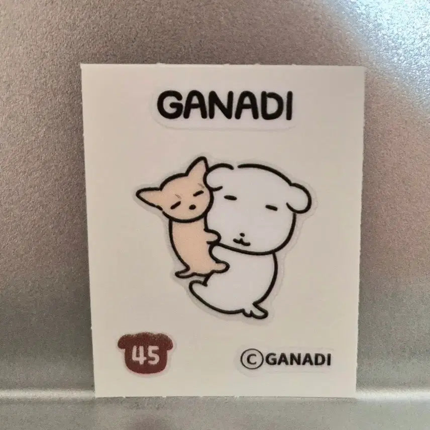 [BUNJANG] Ganadi Sticker 45 / 가나디 띠부씰 45번