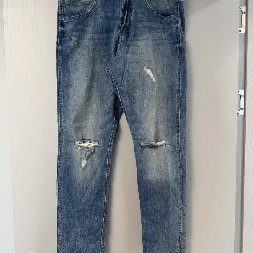 [BUNJANG] Men's Straight Leg Jeans Denim Pants / (32) 무료배송 남성 일자 청바지 데님 팬츠