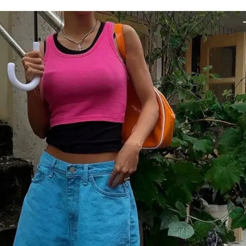 [BUNJANG] Avely Crop Tank Top / 에이블리 나시