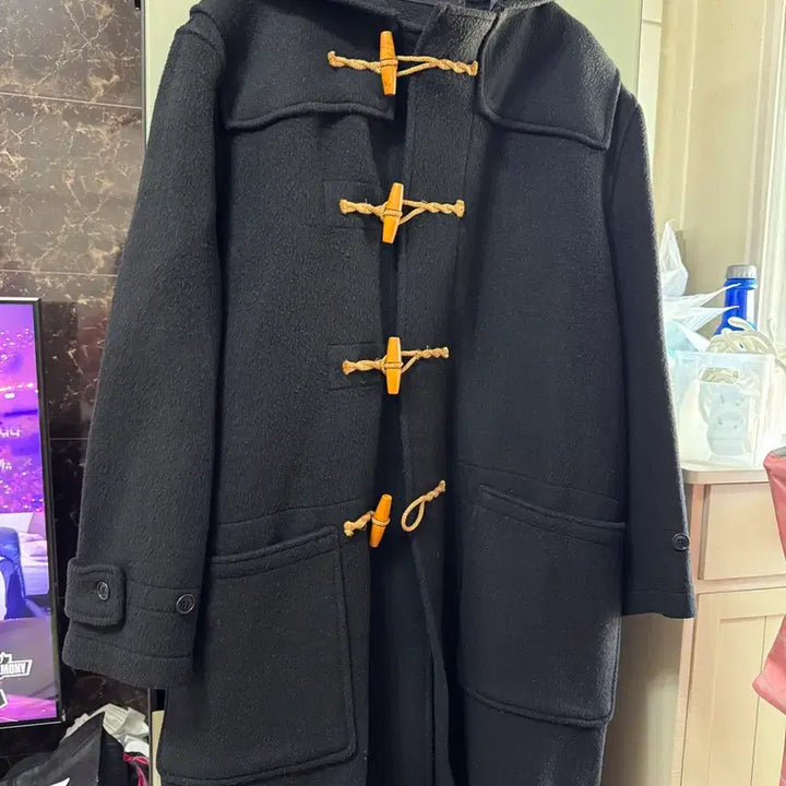 [BUNJANG] Gloverall Dark Navy Duffel Coat (Large) / 글로버올 더플코트  다크네이비 라지