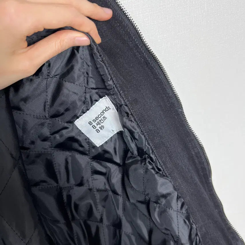 [BUNJANG] 8Seconds Denim Quilted Jumper Jacket L / 에잇세컨즈/2025 데님 누빔 점퍼 자켓 L 100/라덴