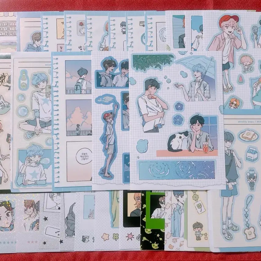 [BUNJANG] Park Nyam Boy Sticker Book / [일괄,개별]29장 박냠 소년 스티커북 장당 1000원