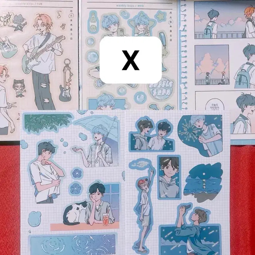 [BUNJANG] Park Nyam Boy Sticker Book / [일괄,개별]29장 박냠 소년 스티커북 장당 1000원