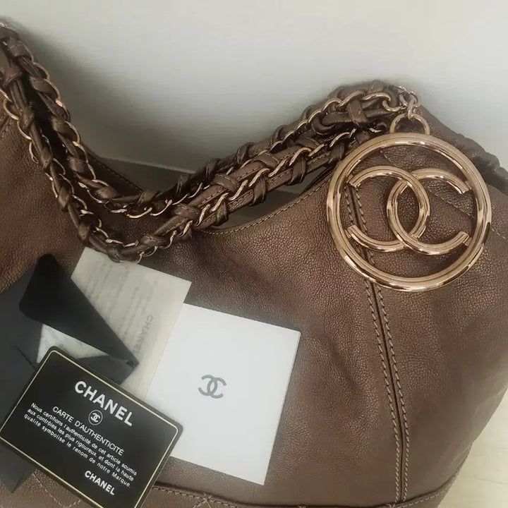[BUNJANG] Chanel Gold Brown Shoulder Bag / 정품 샤넬 골드브라운매달 숄더백