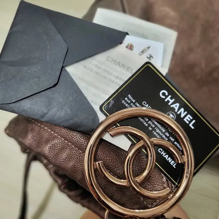 [BUNJANG] Chanel Gold Brown Shoulder Bag / 정품 샤넬 골드브라운매달 숄더백
