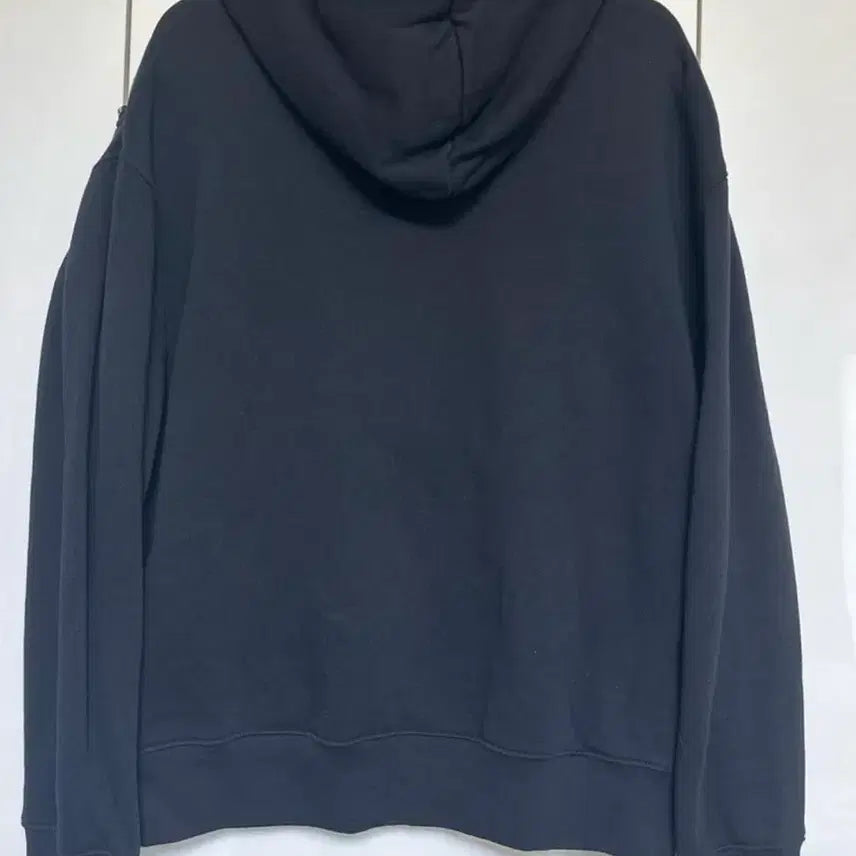 [BUNJANG] Sandro Black Velvet Embellished Fleece Hoodie / 산드로 블랙 벨벳 포인트 기모후드티