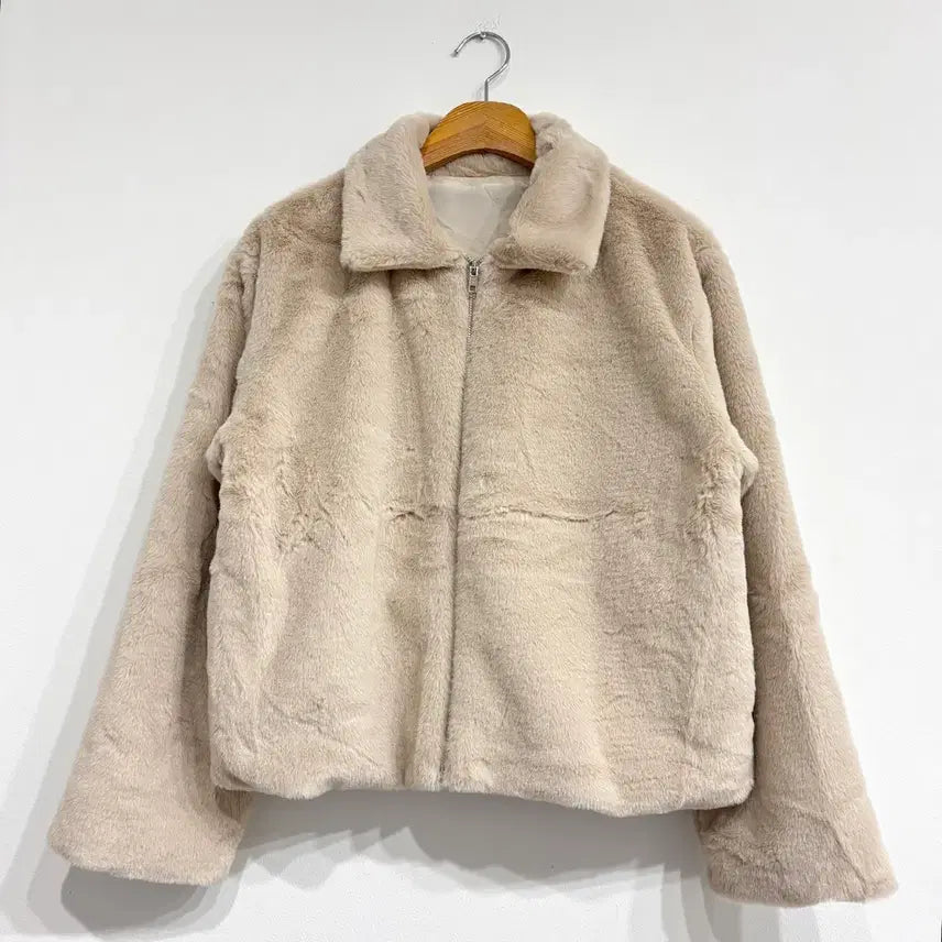[BUNJANG] Faux Fur Crop Jacket / [새상품] 퍼 크롭 자켓 3컬러