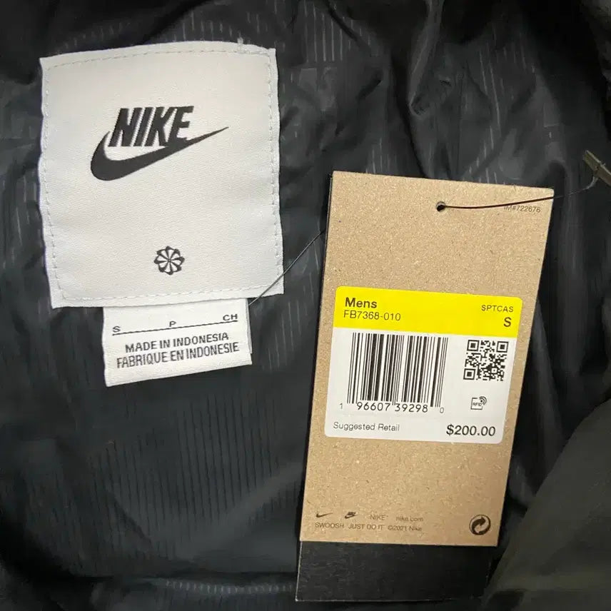 [BUNJANG] Nike Sportswear Club Puffer Jacket (Black) Men's S / 미국 나이키 스포츠웨어 클럽 패딩자켓 S