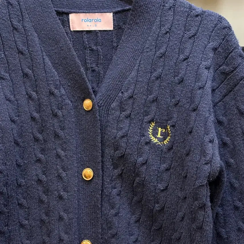 [BUNJANG] RoraRora Cropped Cable Knit Cardigan / (F) 로라로라 크롭 케이블 니트 2.9