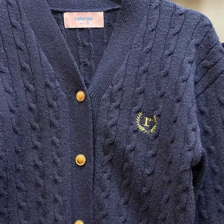 [BUNJANG] RoraRora Cropped Cable Knit Cardigan / (F) 로라로라 크롭 케이블 니트 2.9