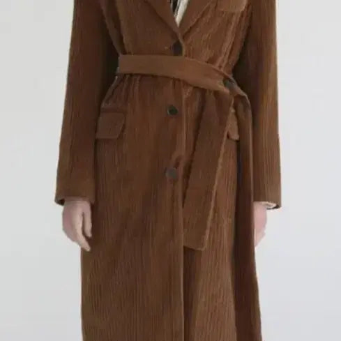 [BUNJANG] Soft Seoul Corduroy Long Coat / 소프트서울 코듀로이 롱 코트