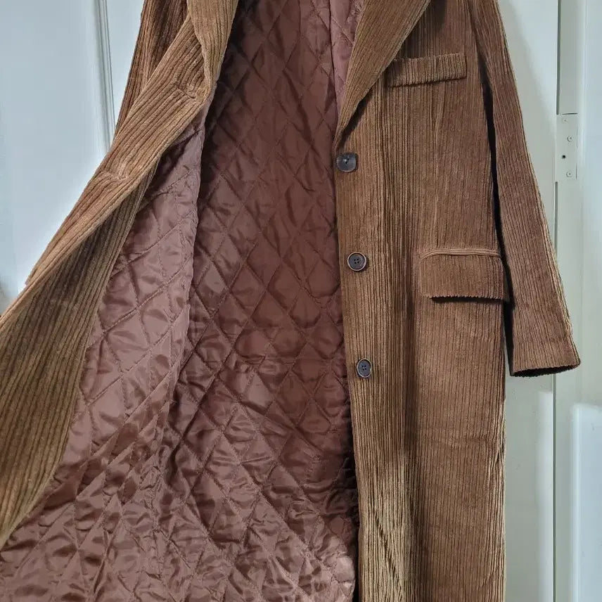 [BUNJANG] Soft Seoul Corduroy Long Coat / 소프트서울 코듀로이 롱 코트
