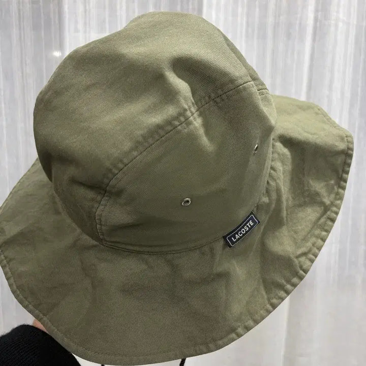 [SOLD OUT] 라코스테 빈티지 올리브카키 버킷햇 벙거지 모자