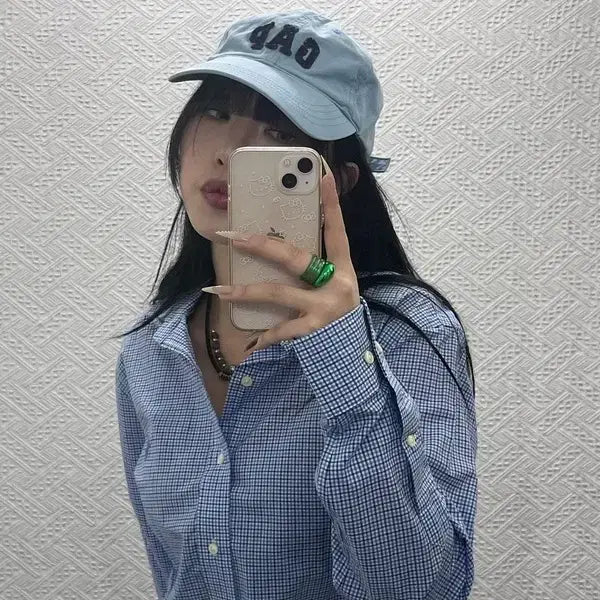 [BUNJANG] GAP Y2K Retro Light Blue Cap / 갭 GAP Y2K 레트로 빈티지 라이트블루 볼캡 C08397