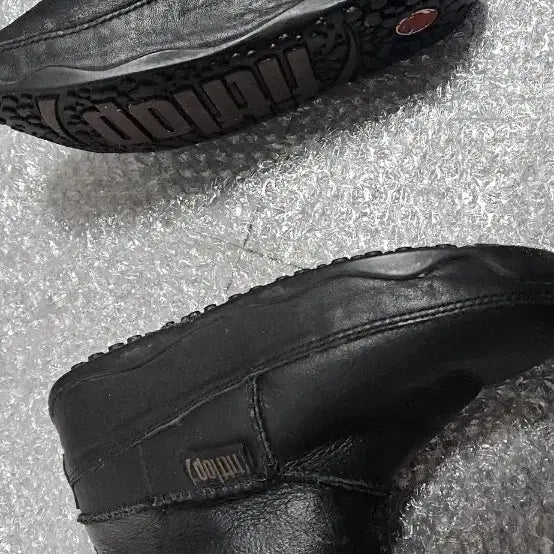 [BUNJANG] Fitflop Leather Fur Boots / 핏플랍 가죽 퍼 부츠 225 230