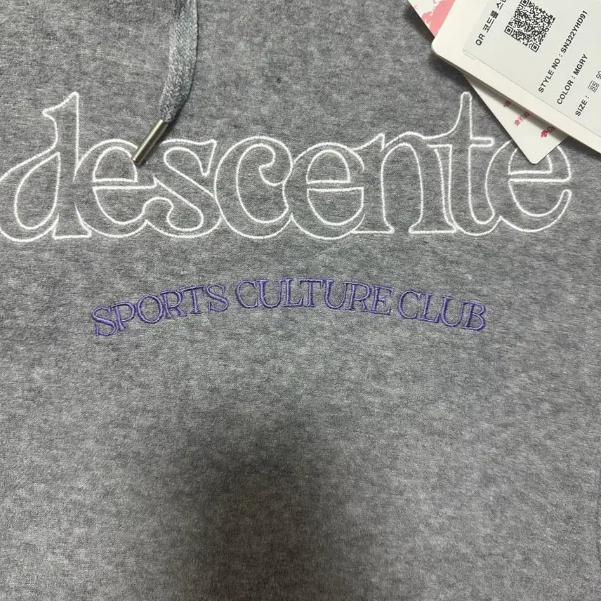 [BUNJANG] Descente Hoodie Gray 90 Size / 데상트 후드티 그레이 90 사이즈