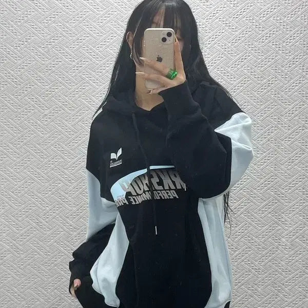 [BUNJANG] Combination Kitsch Unique Hoodie (L) / 트래블 워크샵 유니폼 콤비네이션 키치 유니크 후드티 L C08379