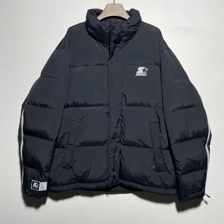 [BUNJANG] Starter Duck Down Padded Jacket / 스타터 지퍼 포인트 덕다운 패딩 점퍼