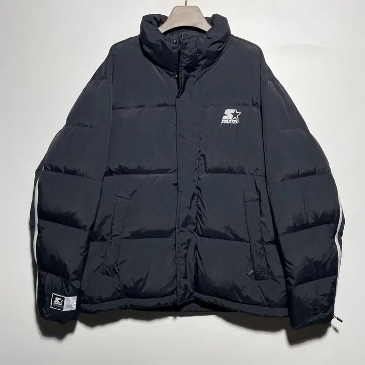 [BUNJANG] Starter Duck Down Padded Jacket / 스타터 지퍼 포인트 덕다운 패딩 점퍼
