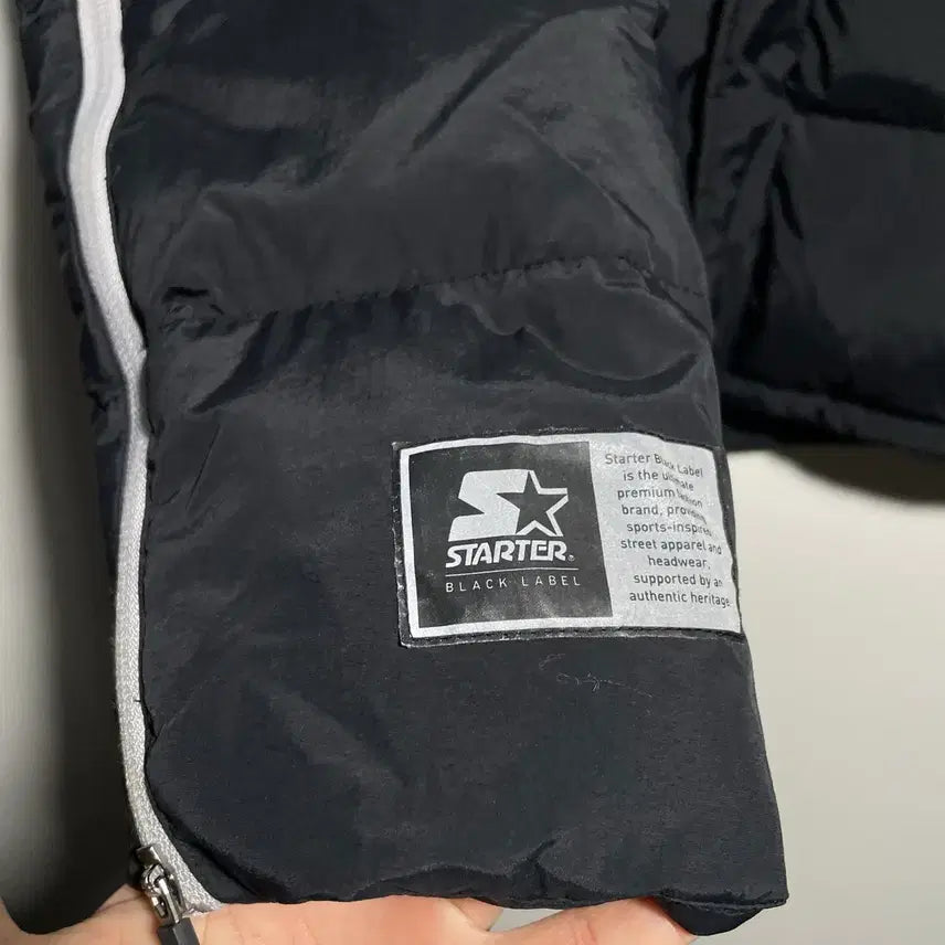 [BUNJANG] Starter Duck Down Padded Jacket / 스타터 지퍼 포인트 덕다운 패딩 점퍼