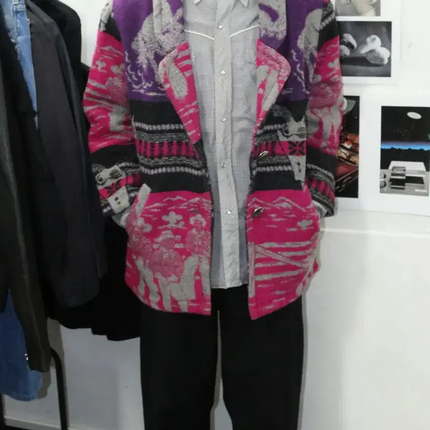 [BUNJANG] Circle T Ethnic Pattern Jacket / 빈티지 에스닉 패턴 자켓