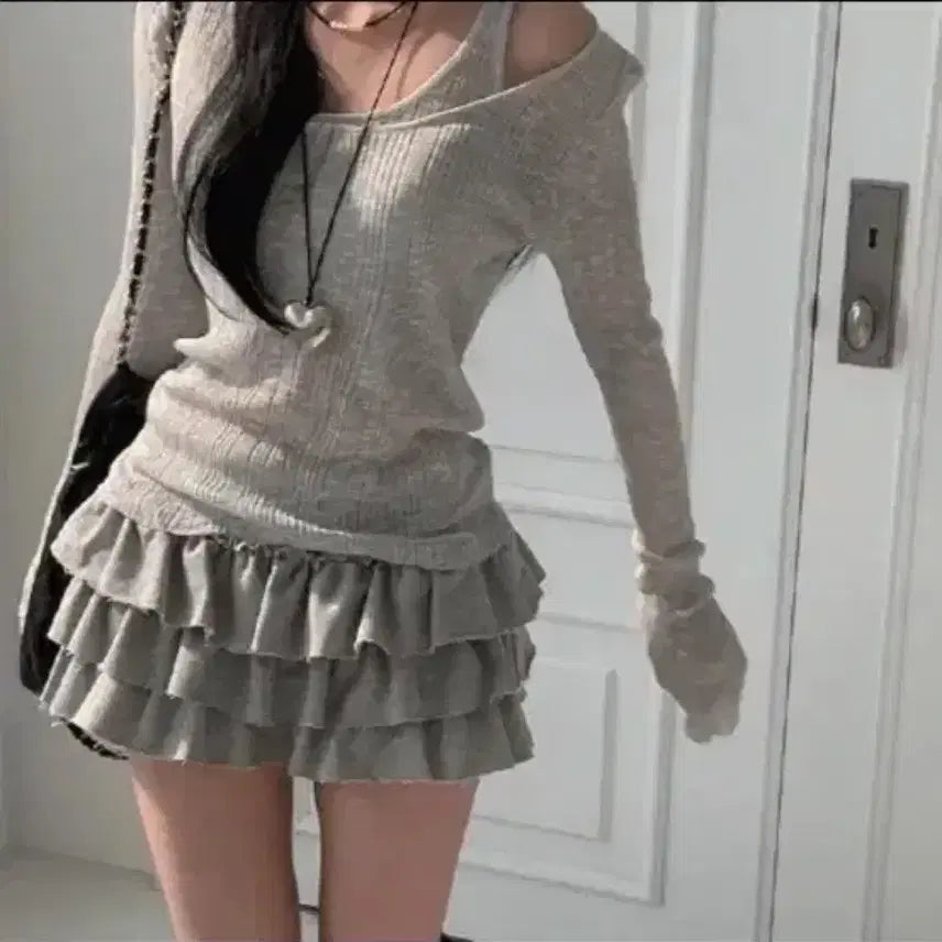 [BUNJANG] Modimood Kankan Skirt Pants / 무배) 모디무드 캉캉 치마바지