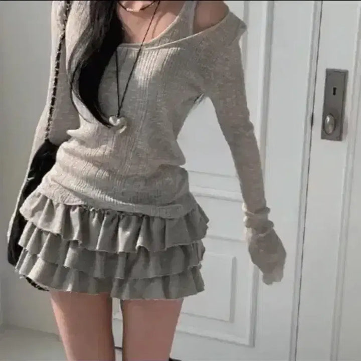 [BUNJANG] Modimood Kankan Skirt Pants / 무배) 모디무드 캉캉 치마바지
