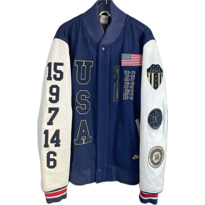 [BUNJANG] Nike NSW Dream Team 20th Destroyer Varsity Jacket 2012 / [L] 나이키 NSW 드림팀 20th 디스트로이어 바시티 자켓 2012