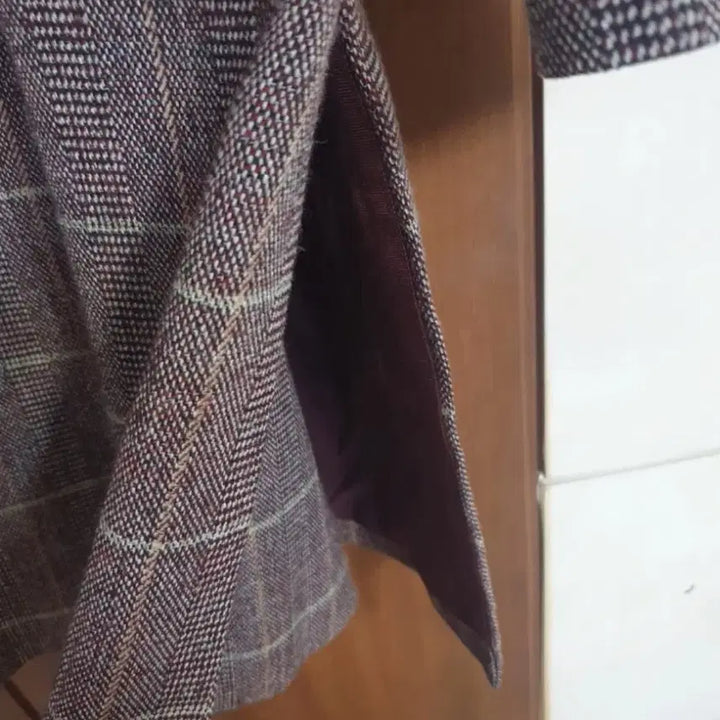 [BUNJANG] MICHAA Check Wool Long Coat / it MICHAA 체크 울 롱코트