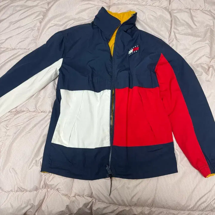 [BUNJANG] Tommy Hilfiger Color Block Reversible Windbreaker Jacket / 타미진스 컬러블록 바람막이 자켓 xs(양면)