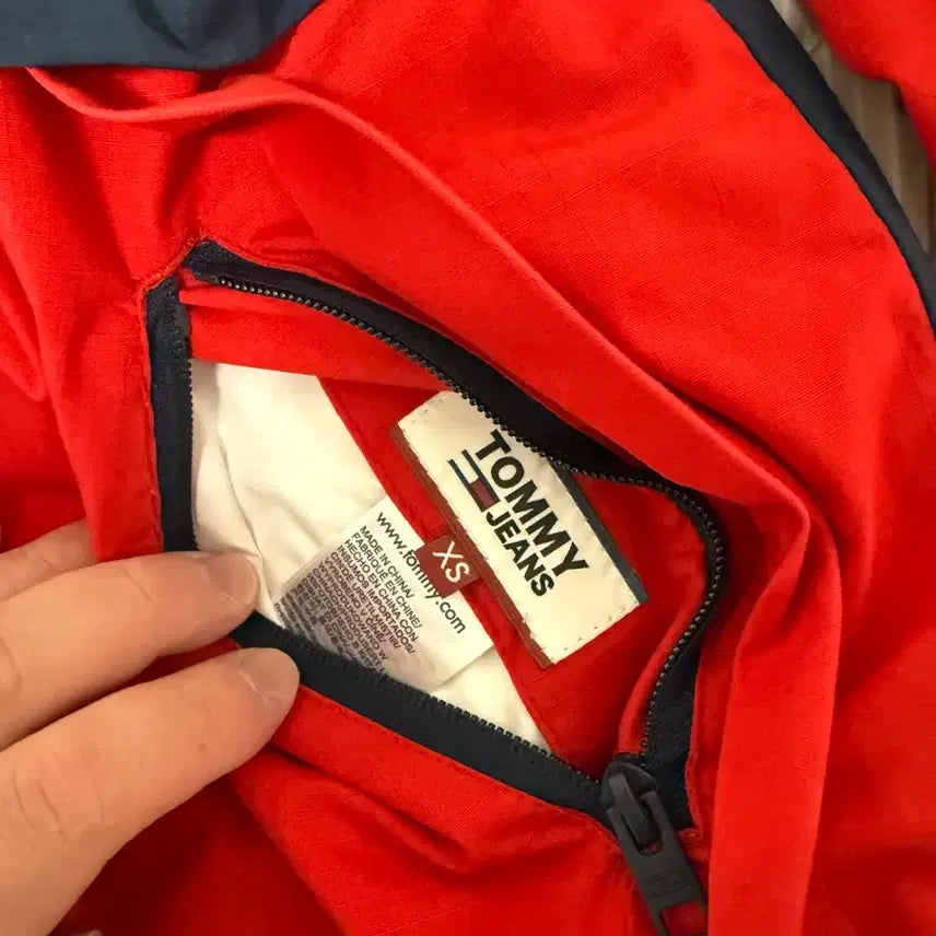 [BUNJANG] Tommy Hilfiger Color Block Reversible Windbreaker Jacket / 타미진스 컬러블록 바람막이 자켓 xs(양면)