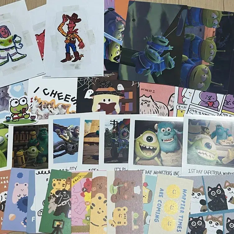 [BUNJANG] Stationery Bundle Set / 스티커 처분 (다꾸스티커 씰스티커 엽서)