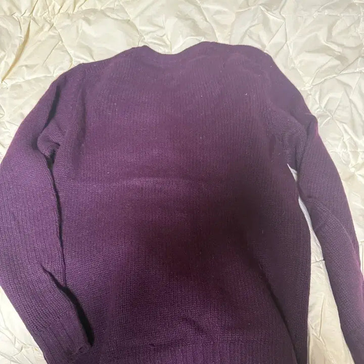 [BUNJANG] Cashmere V-Neck Knit Burgundy / 빈스 100프로 캐시미어  V넥 니트 버건디색