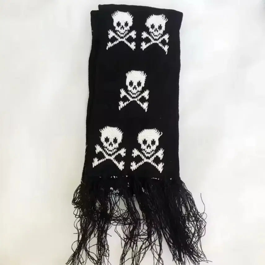 [BUNJANG] Punk Skull Scarf / 해골 펑크 목도리