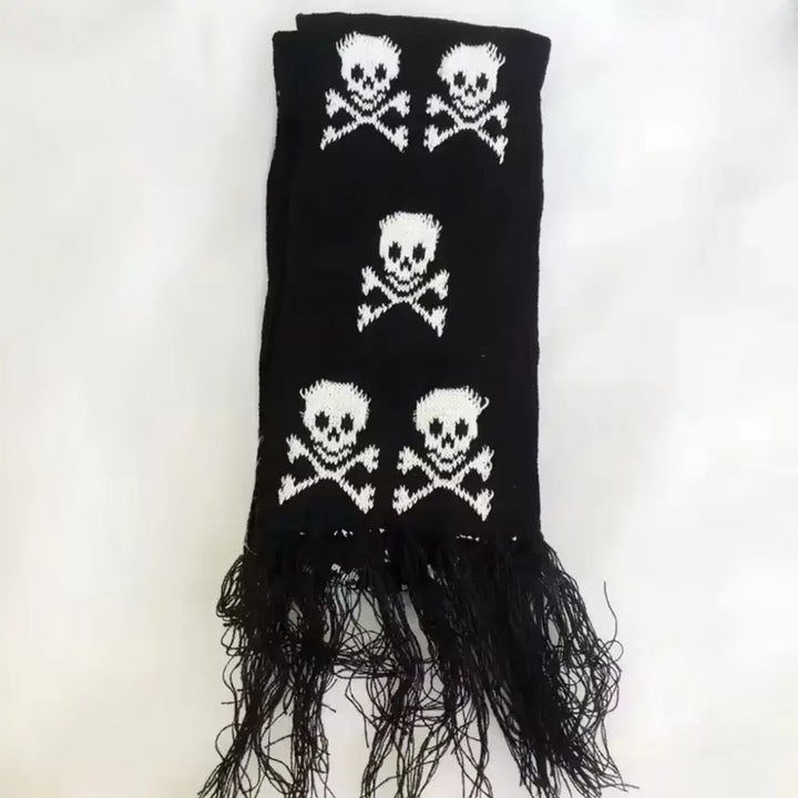 [BUNJANG] Punk Skull Scarf / 해골 펑크 목도리